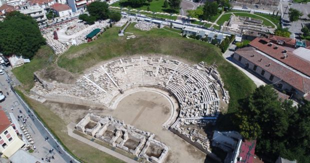 έργο αποκατάστασης στο Α΄ Αρχαίο Θέατρο Λάρισας