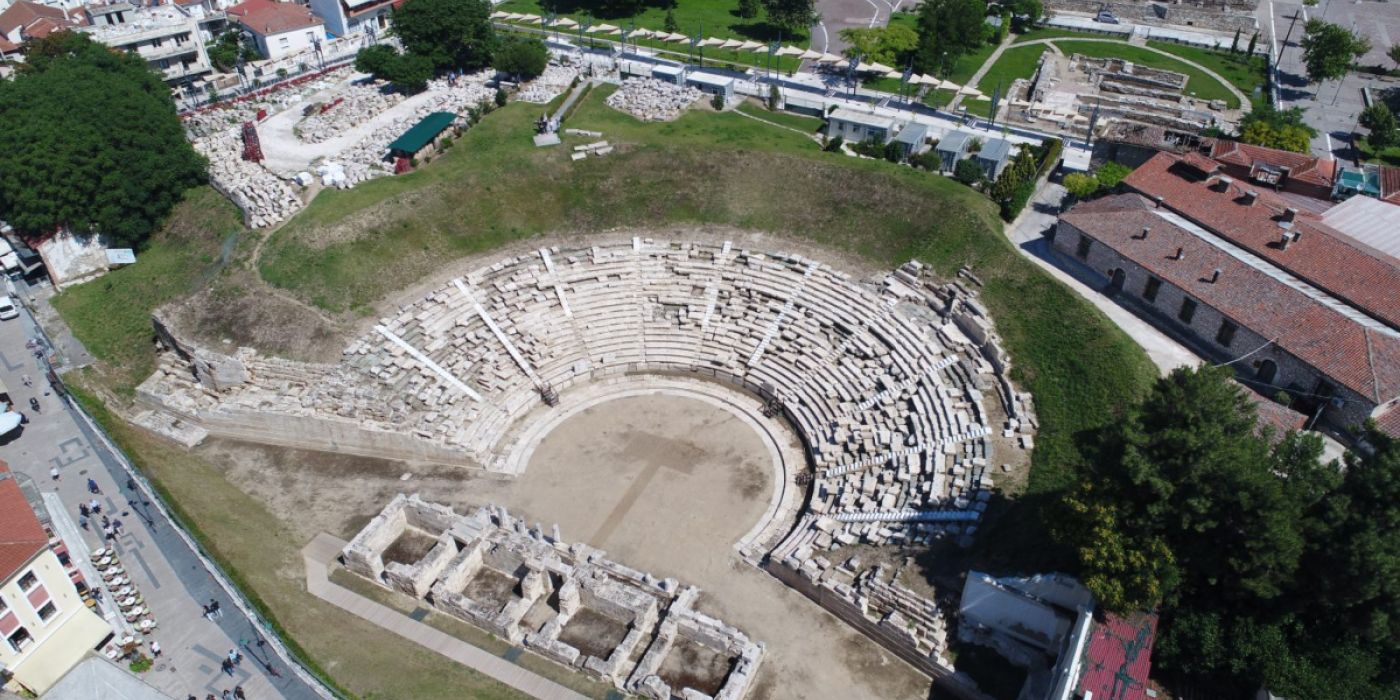 έργο αποκατάστασης Α΄ Αρχαίο Θέατρο Λάρισας